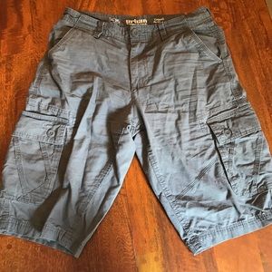 Urban Pipeline Gray Cargo Shorts Size:30
